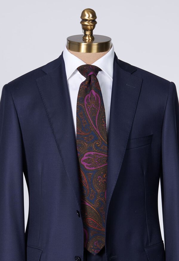 Paul Stuart Wool Paisley Tie, image 2