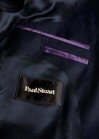 Paul Stuart Navy Hopsack Soft Jacket, thumbnail 3