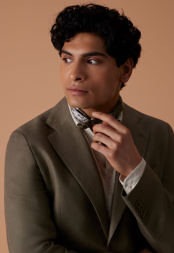 Paul Stuart Sage Linen Tonal Look, image 1