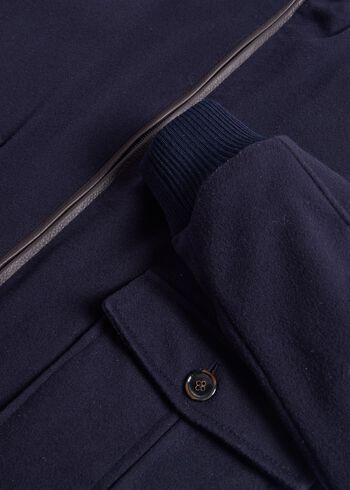 Paul Stuart Wool Bomber Jacket