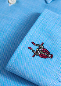 Paul Stuart Cotton Twill Logo Sport Shirt, thumbnail 3