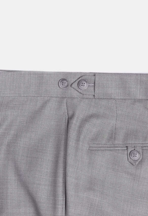 Paul Stuart Grey 100% Wool Birdseye Suit, image 6