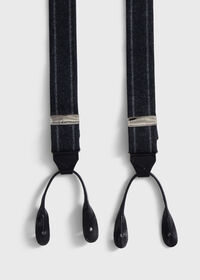 Paul Stuart English Flannel Chalk Stripe Suspenders, thumbnail 2