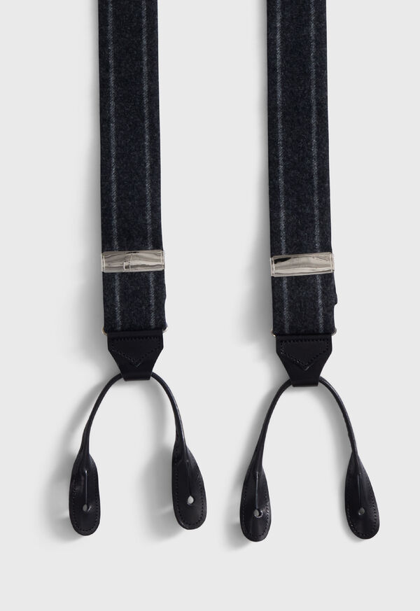 Paul Stuart English Flannel Chalk Stripe Suspenders, image 2