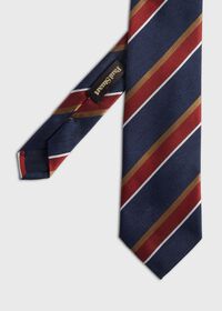 Paul Stuart Woven Silk Multicolor Stripe Tie, thumbnail 1
