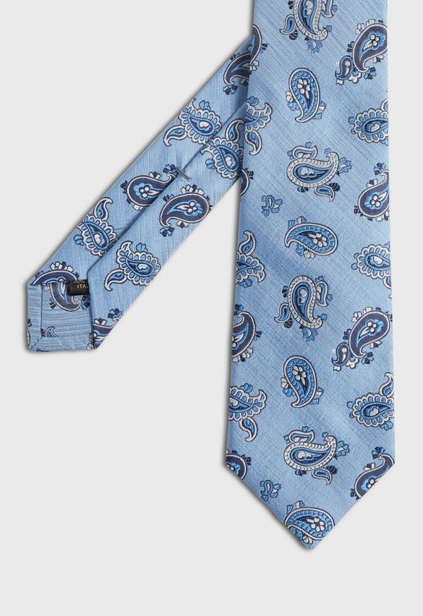 Paul Stuart Woven Silk Summer Paisley Tie, image 1