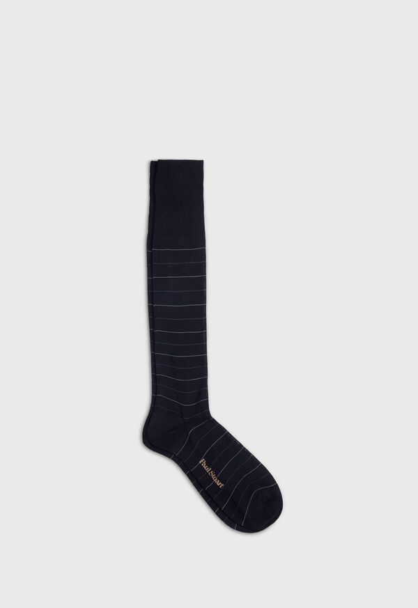Paul Stuart Cotton Horizontal Stripe Sock, image 1