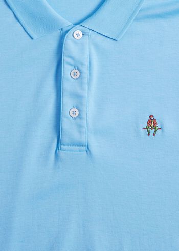 Paul Stuart Pima Interlock Logo Polo