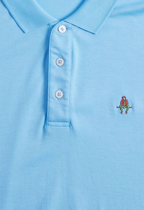 Paul Stuart Pima Interlock Logo Polo, image 2