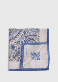 Paul Stuart Allover Paisley Pocket Square, thumbnail 1