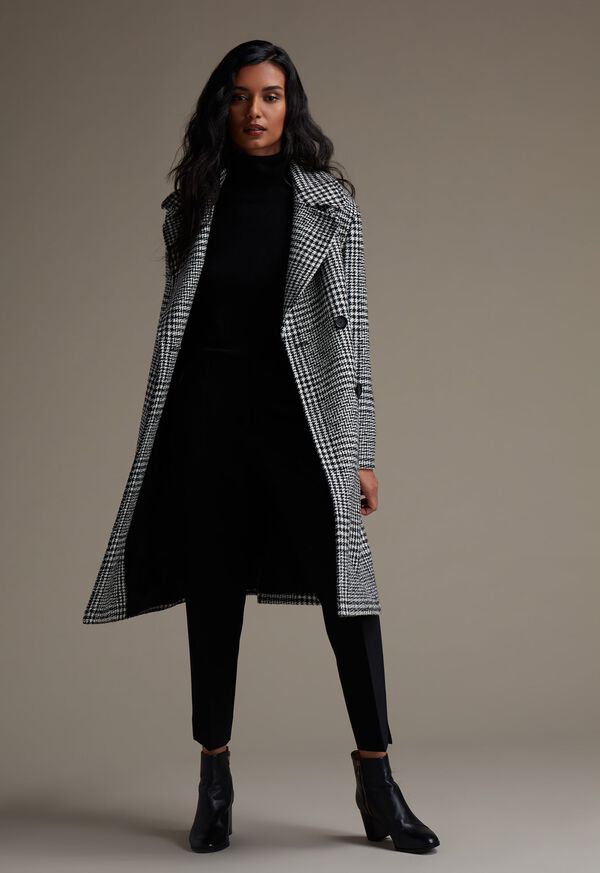Paul Stuart Double Breasted Glen Plaid Coat, image 3