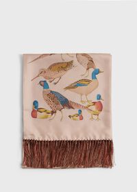 Paul Stuart Silk Pheasant Motif Scarf, thumbnail 3