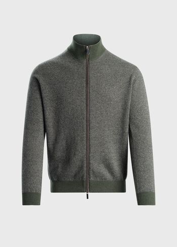 Paul Stuart Cashmere Full-Zip Cardigan