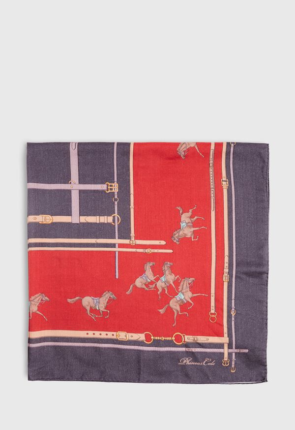 Paul Stuart Racing Horse Scarf, image 2