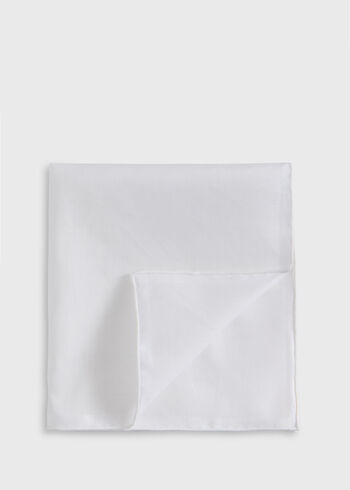Paul Stuart White Cotton Handkerchief