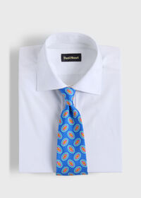 Paul Stuart Printed Silk Tossed Oval Tie, thumbnail 2