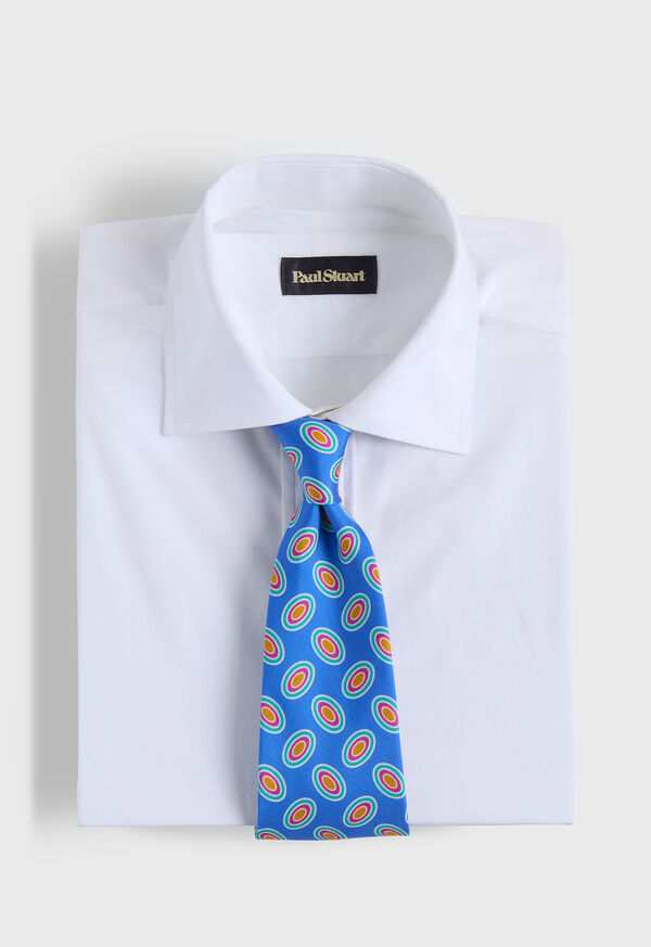 Paul Stuart Printed Silk Tossed Oval Tie, image 2