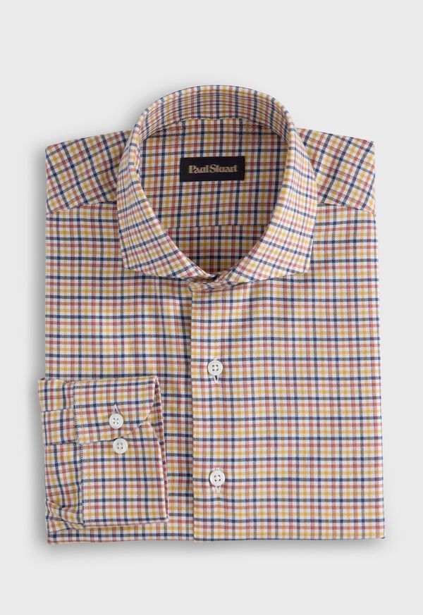 Paul Stuart Brushed Cotton Plaid Sport Shirt, image 1