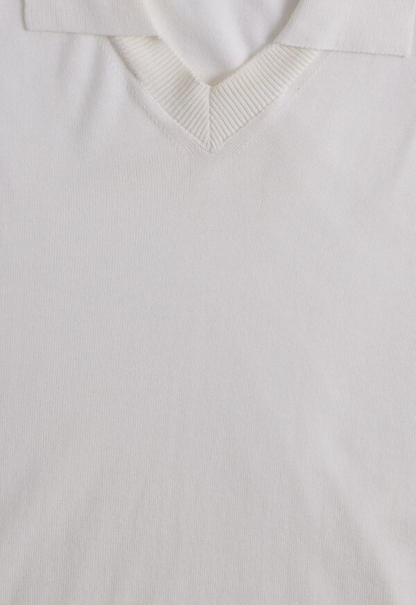 Paul Stuart Organic Cotton Open Collar Polo, image 2