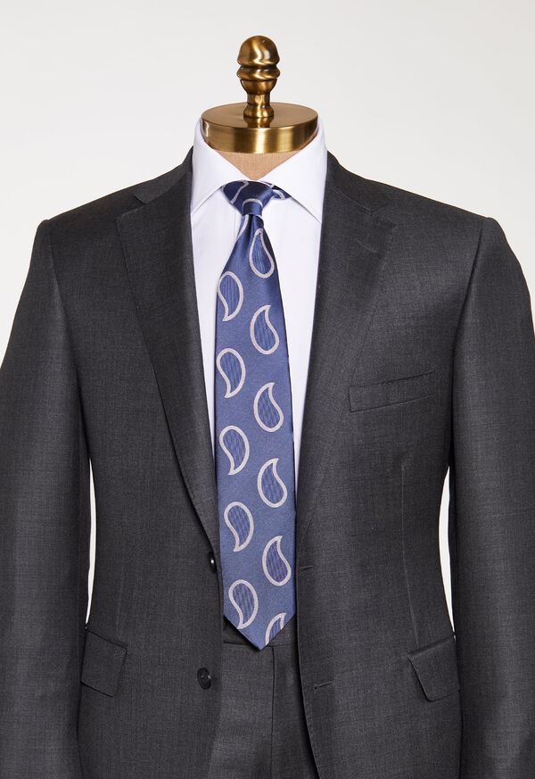 Paul Stuart Light Blue Large Teardrop Tie, image 2