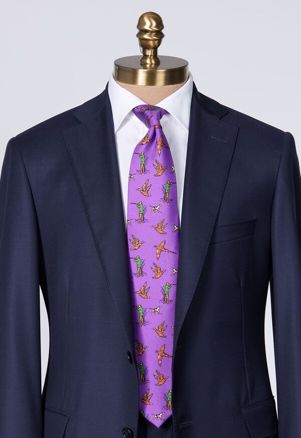 Paul Stuart Silk Madder Hunting Scene Tie, image 2