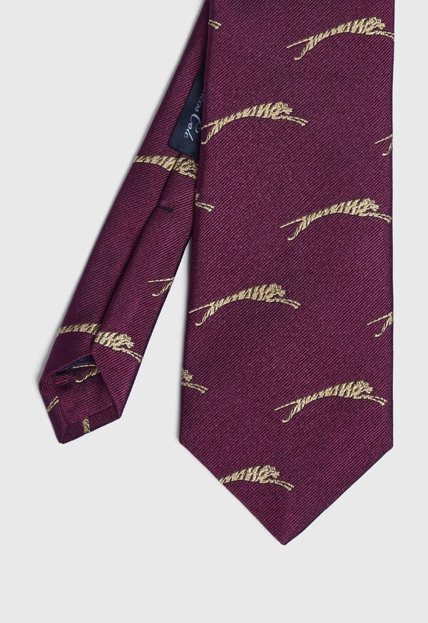 Paul Stuart Woven Tiger Silk Tie, image 1
