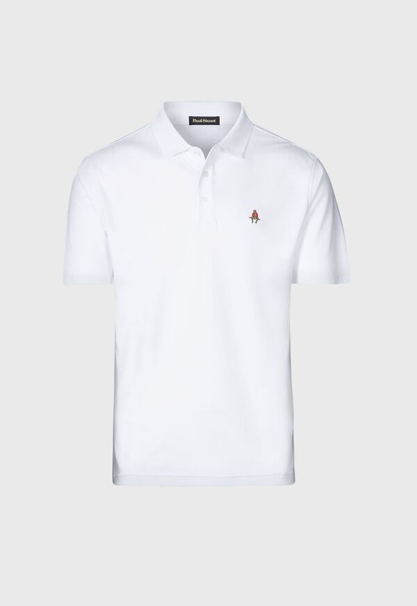 Paul Stuart Pima Interlock Logo Polo, image 1