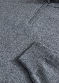 Paul Stuart Essential Cashmere Quarter Zip Sweater, thumbnail 2