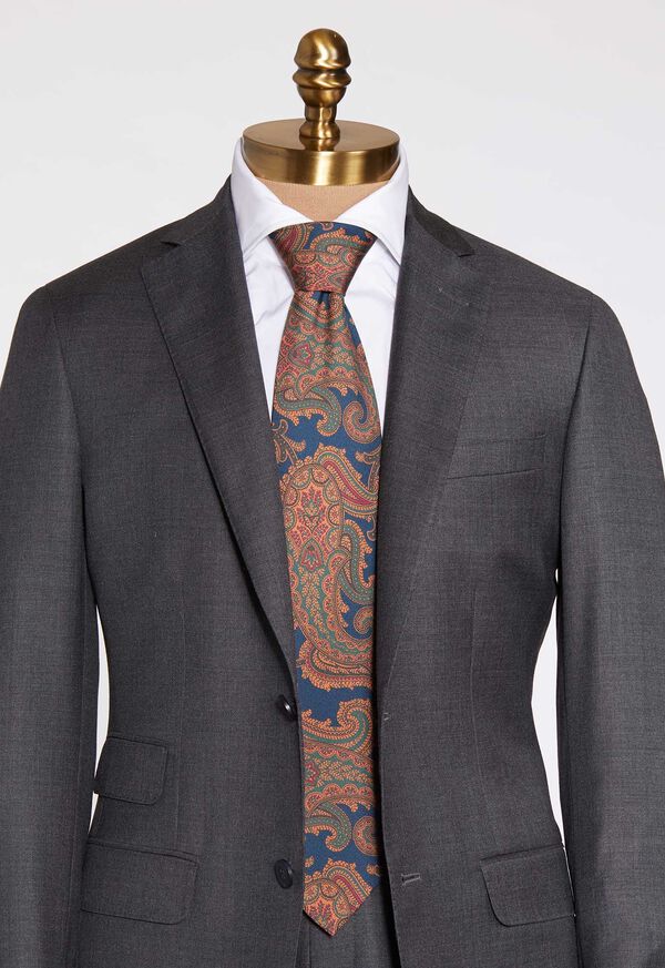 Paul Stuart Paisley Silk Tie, image 3