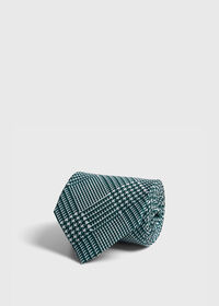 Paul Stuart Printed Silk Glenn Plaid Tie, thumbnail 1