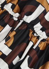 Paul Stuart Chain Link Print Dress, thumbnail 3
