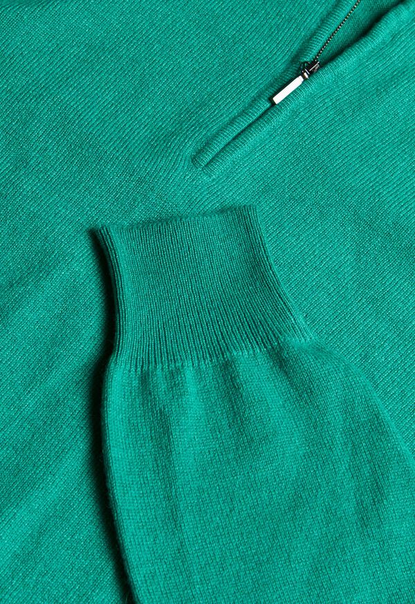 Paul Stuart Lightweight Cashmere Quarter Zip Sweater, image 9