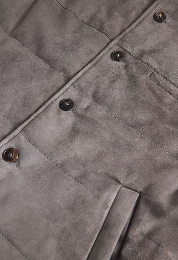 Paul Stuart Suede Vest with Flannel Lining, image 2
