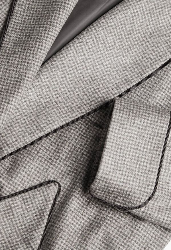 Paul Stuart Cashmere Houndstooth Robe, image 2