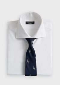 Paul Stuart Silk Champagne Print Tie, thumbnail 2