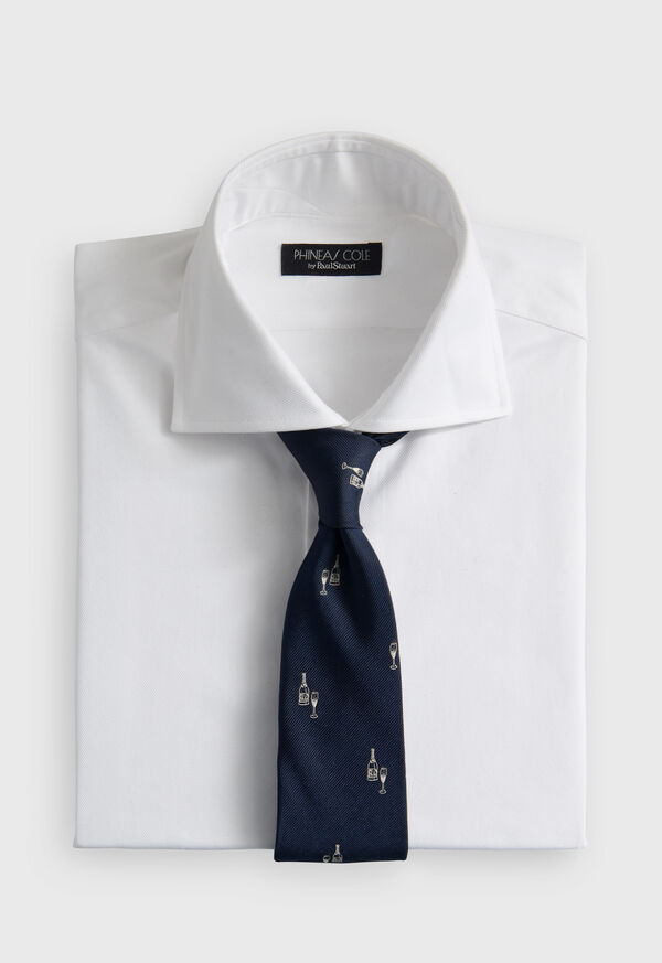 Paul Stuart Silk Champagne Print Tie, image 2