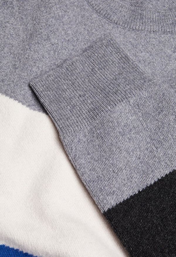 Paul Stuart Block Stripe Wool Blend Sweater, image 1