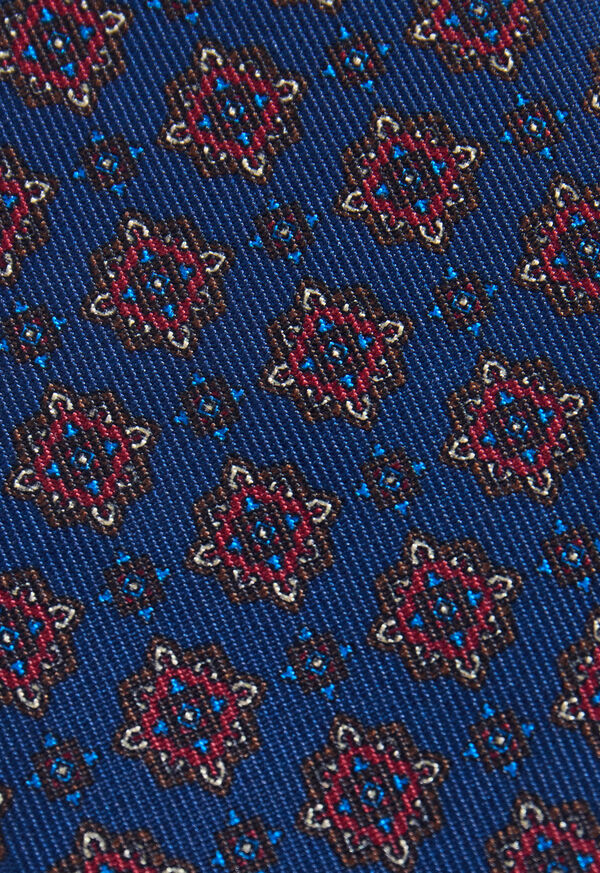 Paul Stuart Silk Medallion Print Tie, image 3
