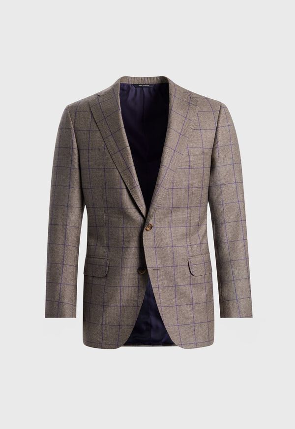Paul Stuart Super 130s Wool Deco Plaid Suit, image 3