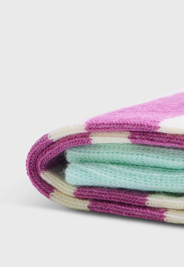 Paul Stuart Cotton Two Color Stripe Sock, image 2