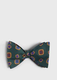 Paul Stuart Printed Silk Tossed Square Bow Tie, thumbnail 1