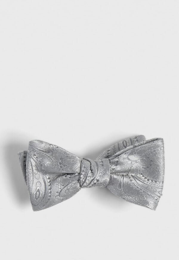 Paul Stuart Silk Paisley Jacquard Bow Tie, image 1