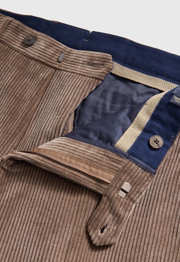 Paul Stuart Suede Trimmed Corduroy Trouser, image 3