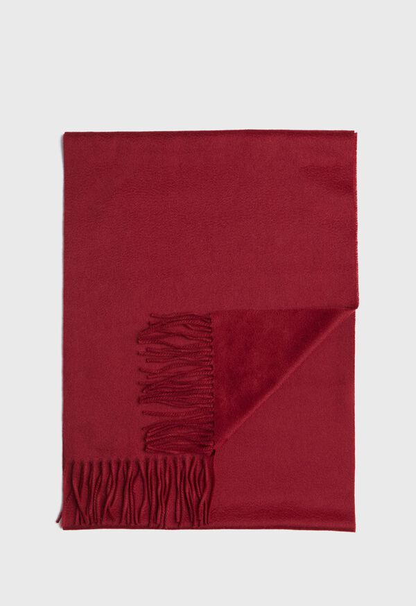 Paul Stuart Oversized Cashmere Logo Scarf, image 1