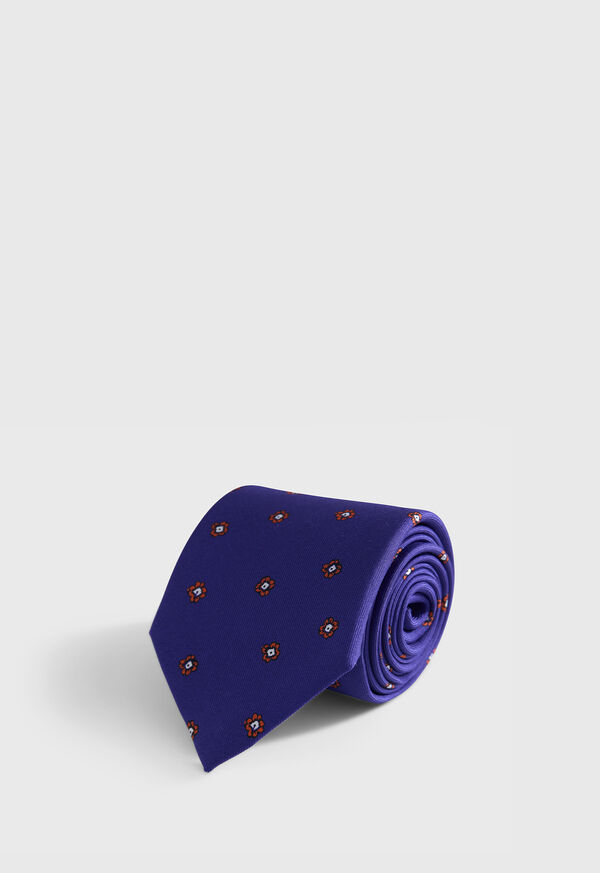 Paul Stuart Silk Floral Medallion Print Tie, image 1