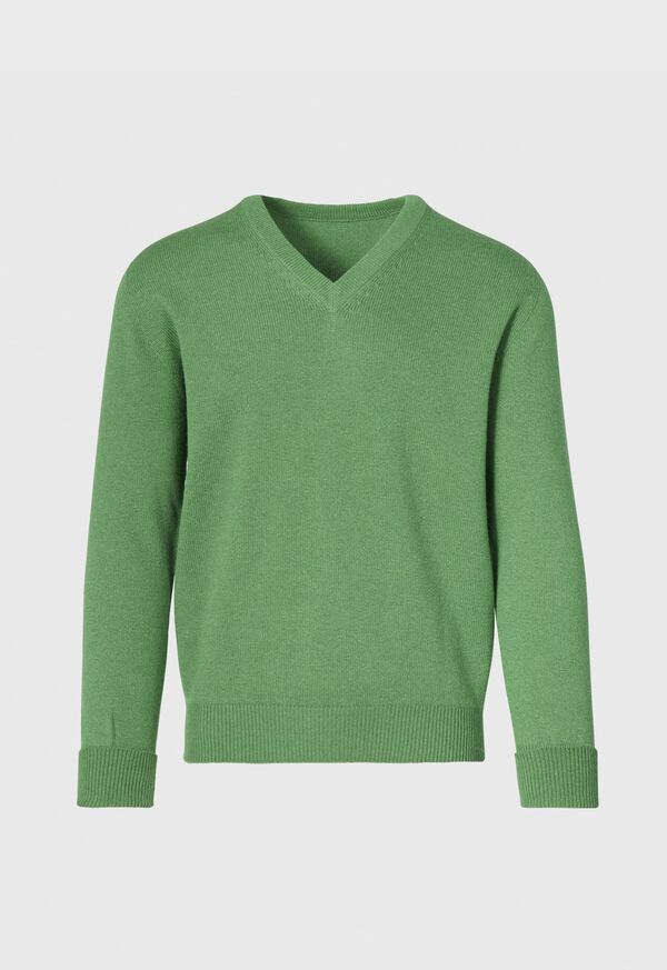 Paul Stuart Classic Cashmere Double Ply V-Neck Sweater, image 1