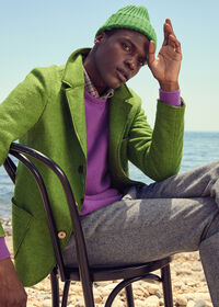 Paul Stuart Lambswool Crew Neck Sweater, thumbnail 2