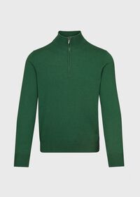 Paul Stuart Cashmere Single Ply 1/4 Zip Sweater, thumbnail 1