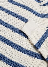 Paul Stuart Striped Cotton Crewneck Sweater, thumbnail 3
