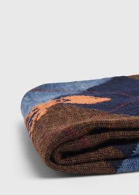 Paul Stuart Deerhead Motif Argyle Wool Sock, thumbnail 2
